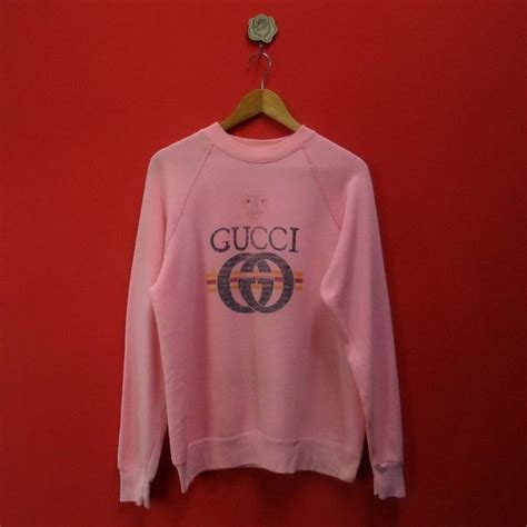 pink gucci sweatshirt cheap